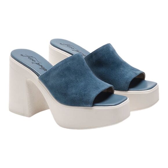 Free People Zoe Platform Sandal 40 EU / 10 M US, WINDING RIVER Combo - Picture 3 of 9